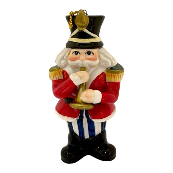 Vintage Porcelain Nutcracker Ornament 4.5” Tall ~ Great Christmas Decoration - Picture 8 of 10